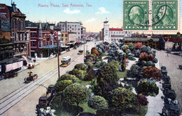 CPA  - SAN  ANTONIO -  TEXAS  -  ALAMO   PLAZA  -  1912 - San Antonio