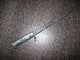 Baïonnette Manche Aluminium Lame Métal 29 CM - Knives/Swords