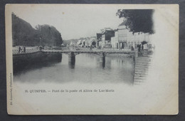 CPA 29 QUIMPER - Pont De La Poste Et Allées De Loc-Maria - Ed. Laussedat 18 Précurseur - Réf. I 211 - Quimper