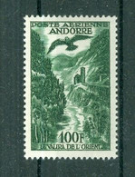 ANDORRE - P.A. N° 2** MNH LUXE SCAN DU VERSO. Paysage. - Luftpost