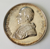 Vaticano- Papa Leone XIII - Medaglia D’argento Anno I - Gr.35,3 Diametro Mm.44 - 1878 - FDC. - Royaux / De Noblesse