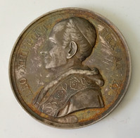 Vaticano- Papa Leone XIII - Medaglia D’argento Anno XV - Gr.36,3 Diametro Mm.44 - 1892 - FDC. - Monarchia / Nobiltà