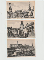 Tsjechië : Nikolsburg , Nd. /  Adolf Hitler Platz --- 3 Cards - Repubblica Ceca