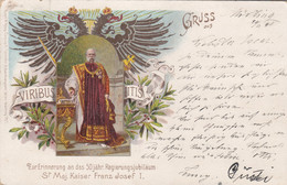 A2358) GRUSS Aus MÖDLING - Viribus Unitis - Erinnerung 50 Jähr. Regierungsjubiläum Sr. Maj. KAISER FRANZ JOSEF I - 1898 - Autres