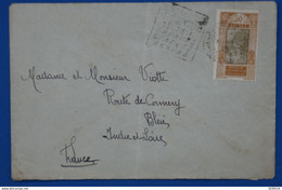 T18 GUINEE AOF BELLE LETTRE 1935 POUR BLERE FRANCE + AFFRANCH. INTERESSANT - Brieven En Documenten