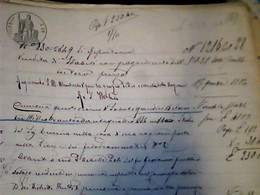 1884 -ROGITO NOTARILE PER COMPRAVENDITA  CARTA BOLLATA S SAN MARTINO BELISETO CR IJ865 - Manuscripts