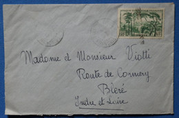 T18 GUINEE AOF BELLE LETTRE 1938 POUR BLERE FRANCE + AFFRANCH. INTERESSANT - Brieven En Documenten