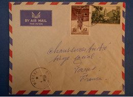 E11 COMORES BELLE LETTRE 1959 PAR AVION MORONI POUR PARIS + 15 F + AFFRANCH. PLAISANT - Cartas & Documentos