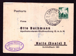 DR Postkarte WETTIN - Halle - 22.12.36 - Mi.632 - Besucht Die Burg- Und Bergstadt - Brieven En Documenten
