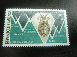 Libération - Villes Compagnons - 1f.+10c. - Vert-émeraude, Noir Et Sépia - Neuf - Année 1974 - - Unused Stamps