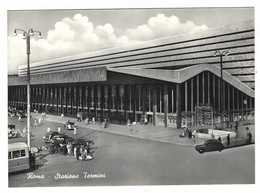 12.178 - ROMA STAZIONE TERMINI ANIMATISSIMA AUTO CAR AUTOBUS 1950 CIRCA - Stazione Termini