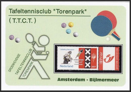 DUOSTAMP/ MYSTAMP** - Carte / Kaart / Karte - Club De Tennis De Table / Tafeltennisclub / Tischtennisclub  - "Torenpark" - Cartas & Documentos