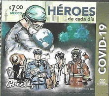 MEXICO, 2020, MNH,HEROES, COVID-19, FIREMEN, POSTAL WORKERS,1v - Other