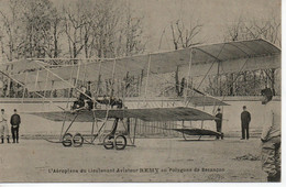 CPA 1911 - L'aéroplane (biplan Farman) Du Lieutenant Aviateur REMY Au Polygone De Besançon - Carte Animée : Militaires - ....-1914: Precursori