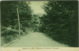 AGNONE ( ISERNIA ) ROTABILE PER BELMONTE - VILLACANALE - EDIZ. SAMMARTINO - SPEDITA 1925 ( 8327) - Isernia