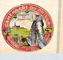 Tyrosémiophilie Tyrosémiophile étiquette Camembert Du Prieuré René Hochet Beaumont En Auge  Lait Normandie - Quesos