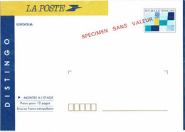 REF DIV5 - DISTINGO 50 SURCHARGE SPECIMEN SANS VALEUR - Specimen