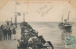 Entrée Steamer " France " à Dieppe Phare Lightouse - Other & Unclassified