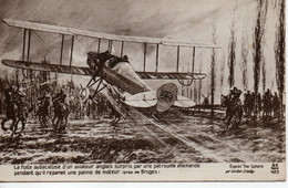 CPA ND Vierge - Galerie Patriotique N° 423 - A. NOYER - Aviateur Anglais échappant Aux Allemands - Dessin - 1914-1918: 1a Guerra