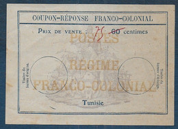 Tunisie -   Coupon Réponse Franco Colonial - Lettres & Documents