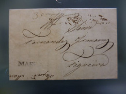 PRÉ-FILATELIA - MAFRA - MFR2 T.E PRETO - (24 ABR 838) - CARTA ESCRITA DA ERICEIRA - ...-1853 Vorphilatelie