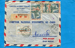 MARCOPHILIE- Madagascar-lettreREC-> Françe Cad- MOROMBE-1963-3 Stamps N°A87+375 Pétrolier Gasikara - Lettres & Documents