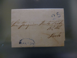 PRÉ-FILATELIA - LAMEGO - LMG3 T.E AZUL - (31 MAIO 1846) - ...-1853 Vorphilatelie