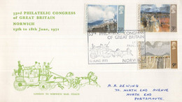 53rd Philatelic Congress Of Great Britain Norwich FDC First Day Cover - Non Classés