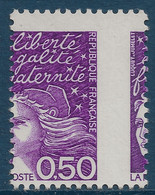 FRANCE Mariannne De LUQUET 1997 N°3088f** 0.50c Avec Variété Piquage à Cheval Latéral Spectaculaire  TTB - Ungebraucht