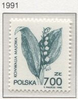 Poland 1991 Mi 3325 Medicinal Plants - Lily Of The Valley, Flowers, Nature MNH ** - Heilpflanzen