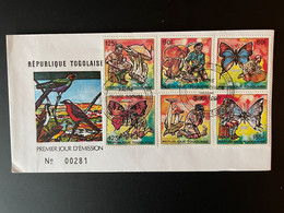 Togo 1990 Mi. 2153 58 FDC 1er Jour Cover Faune Flore Scouts Champignons Mushrooms Papillons Butteflies Vogel Oiseau Bird - Pilze