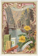 CHROMO Chocolat SUCHARD   +/- 1894  Serie 41  Fleurs Des Alpes Flowers  Geum Reptans  Trade Card   Alpine Flowers - Suchard