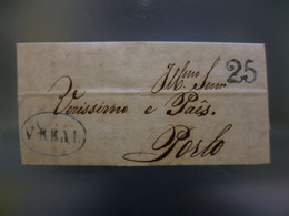 PRÉ-FILATELIA - VILA REAL - VRL5 T.E AZUL - (24 DEZ 1840) - ...-1853 Vorphilatelie