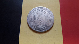 BELGIQUE LEOPOLD II 2 FRANCS 1866 AVEC CROIX ARGENT - 2 Francs