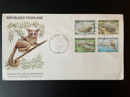 Togo 1984 Mi. 1763 - 1766 FDC 1er Jour Cover LOCAL WWF Animaux En Voie De Disparition Lamantin Faune Fauna - FDC