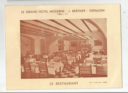 12 Aveyron Espalion Restaurant Du Grand Hotel Moderne Berthier - Espalion