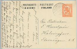 66697 - FINLAND - POSTAL HISTORY - POSTAL STATIONERY CARD From ALAVIESKA - 1927 - Covers & Documents