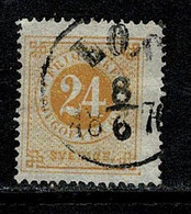 Sverige 1872/85 Yv. 22B Tanding/dentelé 14  (o) Used (2 Scans) - Oblitérés