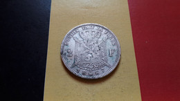 BELGIQUE LEOPOLD II TRES BELLE 2 FRANCS 1867 AVEC CROIX ARGENT - 2 Frank