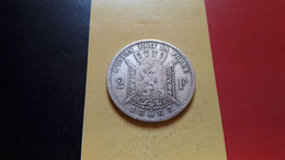 BELGIQUE LEOPOLD II TRES BELLE 2 FRANCS 1867 AVEC CROIX ARGENT - 2 Francs