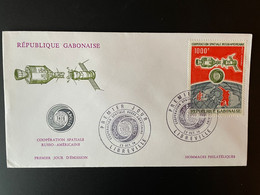 Gabon Gabun 1974 Mi. 539 FDC 1er Jour Cover Coopération Spatiale Russo-Américaine Space Espace Raumfahrt USSR Russia - Africa