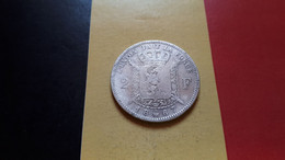 BELGIQUE LEOPOLD II TRES BELLE 2 FRANCS 1867 AVEC CROIX ARGENT - 2 Francs