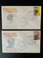 Gabon Gabun 1986 Mi. A-B 978 FDC 1er Jour Cover Coiffure Coiffures Authentiques Frisuren - Gabun (1960-...)