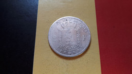 BELGIQUE LEOPOLD II  2 FRANCS 1868 AVEC CROIX ARGENT - 2 Francs