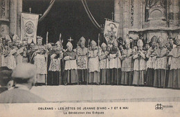 ORLEANS. - Les Fêtes De Jeanne D'Arc - 7 Et 8 Mai. La Bénédiction Des Evêques. Carte Pas Courante - Orleans