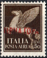 ITALIA, ITALY, OCCUPAZIONE MONTENEGRO, POSTA AEREA, AIRMAIL, 1941, 50 C., NUOVO, (MLH*) Mi:IT-ME 32, Yt:IT-ME PA9 - Montenegro