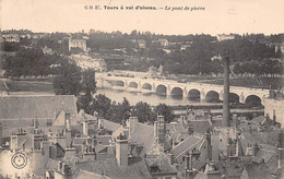 Tours     37    A Vol D'oiseau. Le Pont De Pierre  (voir Scan) - Tours