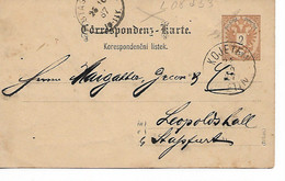 L08d53 - Entier Postal  Parti De Kojetein D'une Usine De Salpêtre "Salpeterfabrick Kojetein" En 1887 - Andere