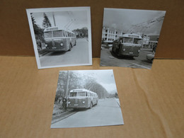 ARNHEM (Pays Bas) 3 Photographies Trolleybus 1973 - Arnhem