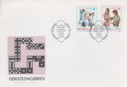 Enveloppe  FDC  1er  Jour   NORVEGE   Jeux  D' Enfants   EUROPA    1989 - 1989